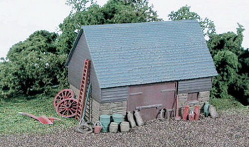 Wills Kits SS30 OO/HO Stone & Timber Barn Building Kit