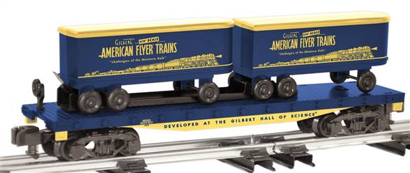 American Flyer 6-48565 S Scale Commemorative Flatcar w/Piggyback Trailers