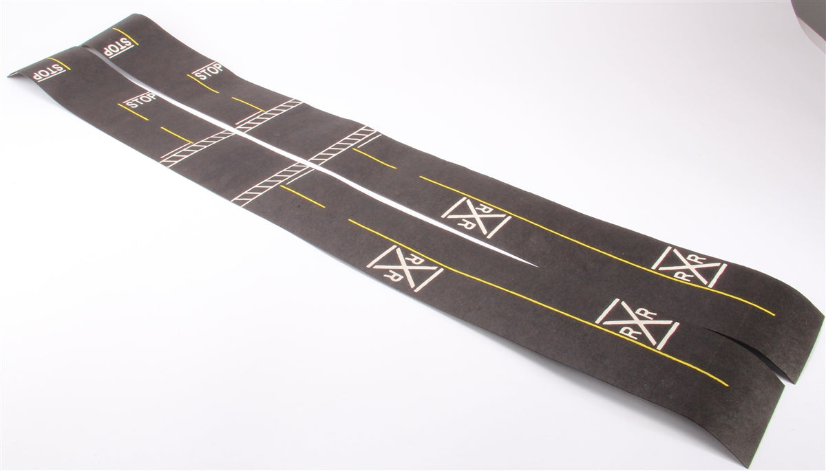 LeisureTime 205 HO Mini Highways 2 Railroad Crossings & 2 Intersections