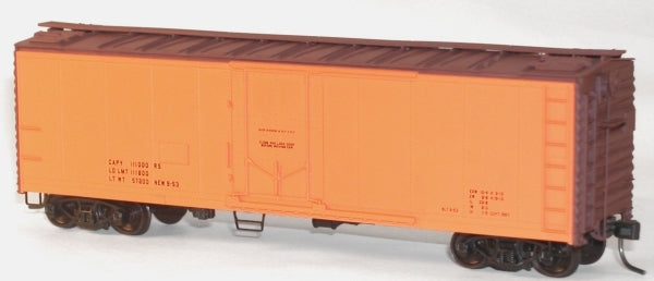 Accurail 8594 HO KIT 40' Plug Door Steel Reefer, Data/Orange