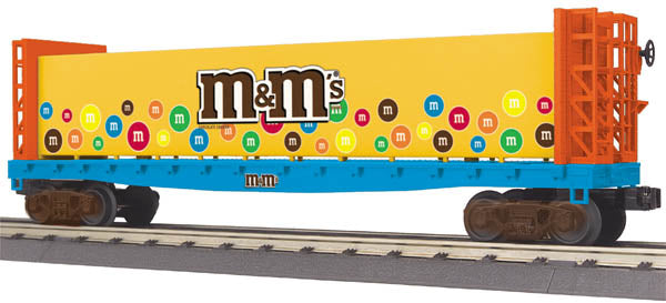 MTH 30-76415 O M&M's Bulkhead Flat Car w/Load