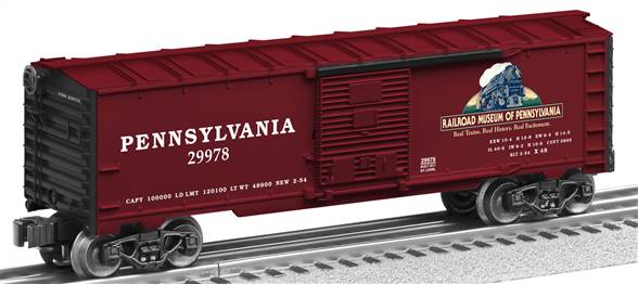 Lionel 6-29978 O Railroad Museum of Pennsylvania Boxcar