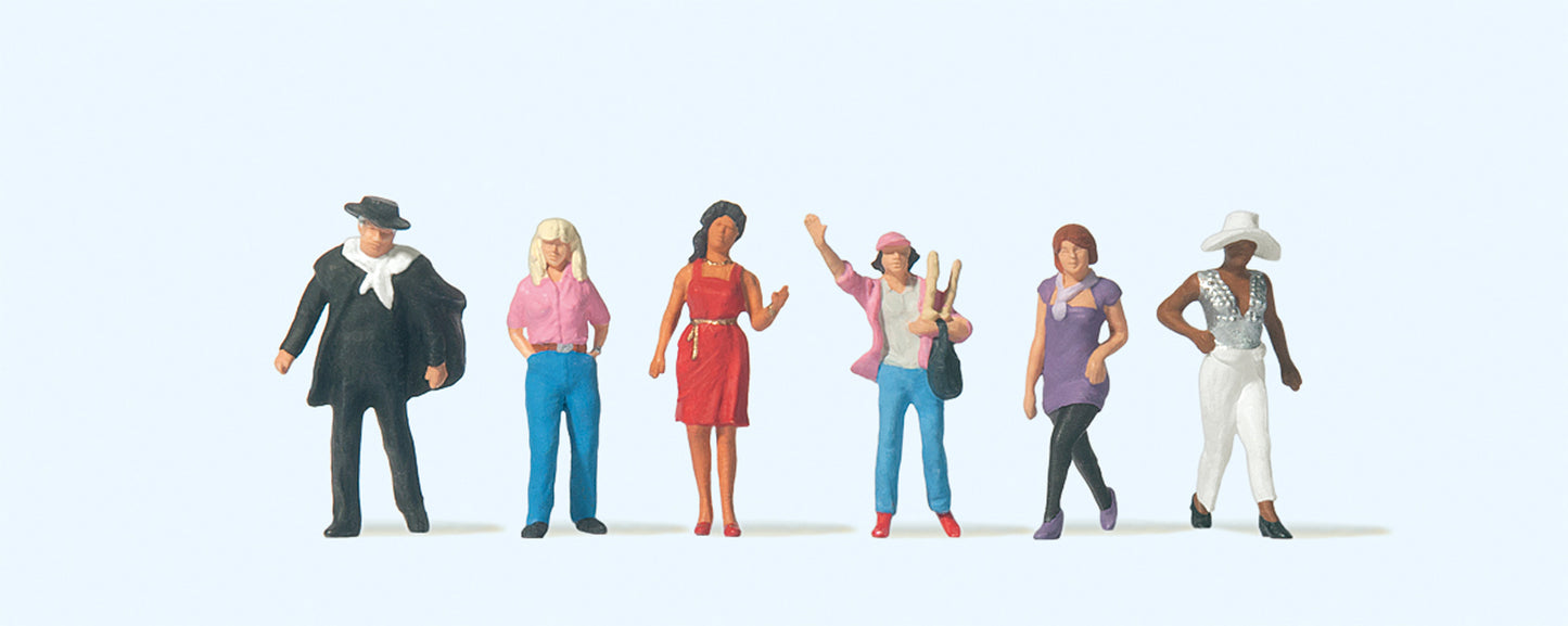 Preiser 10785 HO Standing Passers-By Figures (Set of 6)