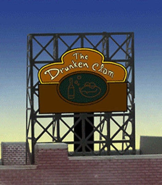 Miller Engineering 338885 N/Z Drunken Clam Animated Rooftop Billboard Small