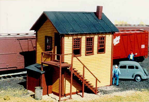 American Model Builders 609 N Scale Laser Art Yard Office Building Kit
