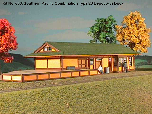 American Model Builders 650 Laser Art SP Combi 23 Depot with Dock N Scale Kit
