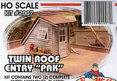Bar Mills 02007 HO Twin Roof Entry Pak Kit (Set of 2)