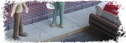 Bar Mills 0681 N Sidewalk Kit - 400 Scale Feet 372 Square m HO and N Sidewalks