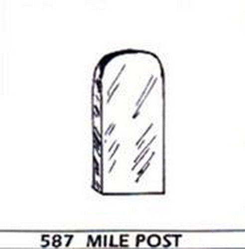 Berkshire Valley 587 O Mile Post Sign