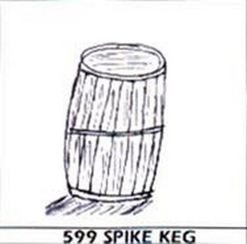 Berkshire Valley 599 O Spike Kegs Unpainted Metal (Pack of 6)