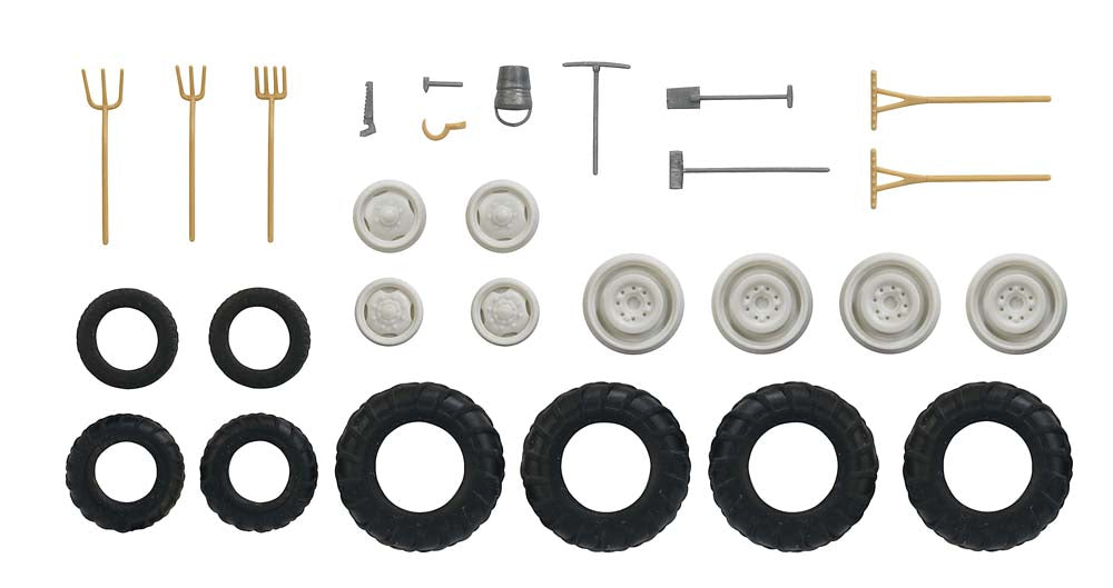 Busch 49953 HO Farm Vehicle Accessory & Miniature Tool Set