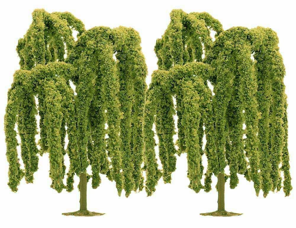 Busch 6650 HO 4-3/4'' Weeping Willow Deciduous Trees (Pack of 2)