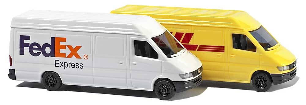 Busch 8304 N Mercedes Benz Fed Ex DHL Sprinter Delivery Vans