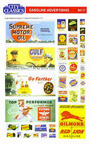 City Classics 5017 Signs Gasoline Ad