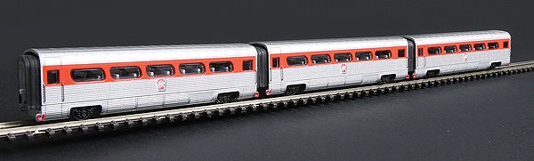 Con-Cor 8772 N Pennsylvania AeroTrain Add-On 3-Car Coach Set