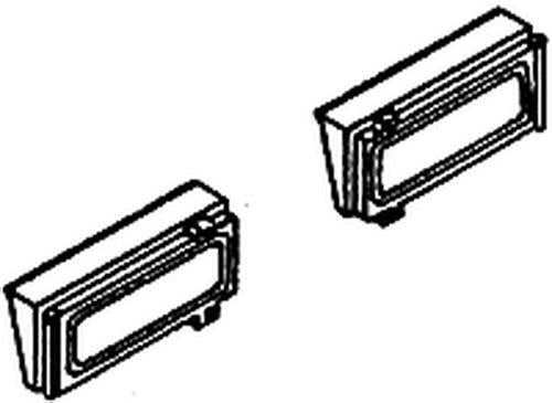 Details West 249 HO Scale GE Hi-Lo Mount Number Boards (Pack of 2)