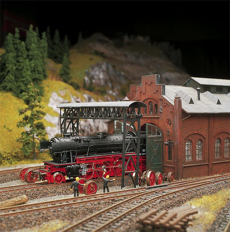 エンジンワークショップ（Faller HO 120159） Locomotive shed/engine workshop | Engine houses & heat