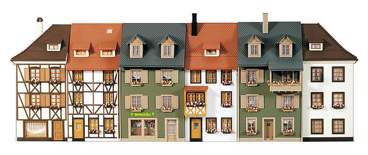 Faller 130430 HO Scale Relief Houses Building Kit (Pack of 6)