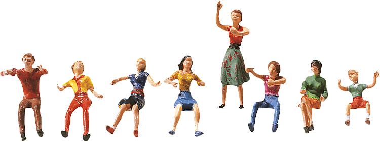 Faller 153050 HO Fairground Figures #1 (Set of 8)