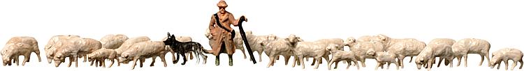 Faller 158051 Z Scale Shepherd & Sheep
