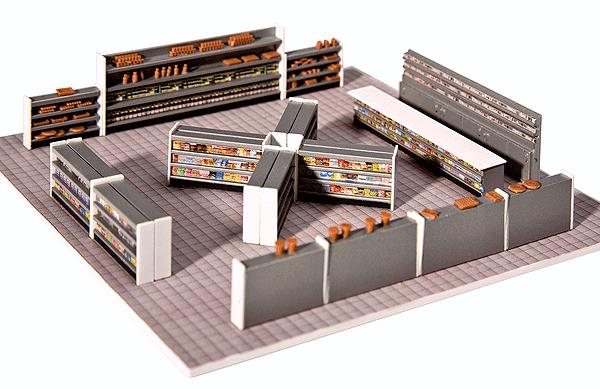 Faller 180565 HO Scale Retail Store Interior Equipment Model Building Kit