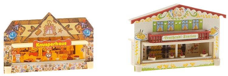 Faller 242321 N Concession Booths with Cookie & Fried Chicken Food Stand