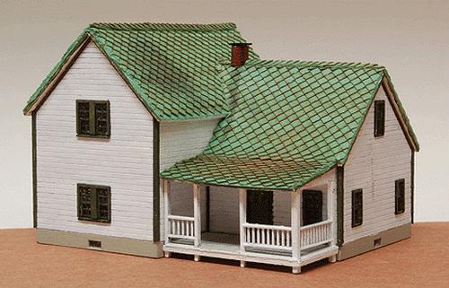 GCLaser 346 N Scale Farm House Plywood Kit