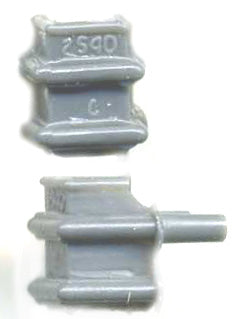 Grandt Line 53 HO Rio Grande 2-U Stake Pockets (Pack of 24)
