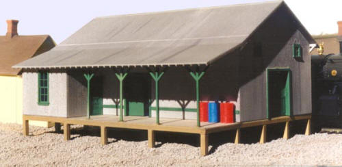 Grandt Line 5908 HO The Gold Belt Series Corrugated Iron Warehouse Building Kit