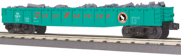 MTH 30-72100 O GN Gondola w/Junk Load