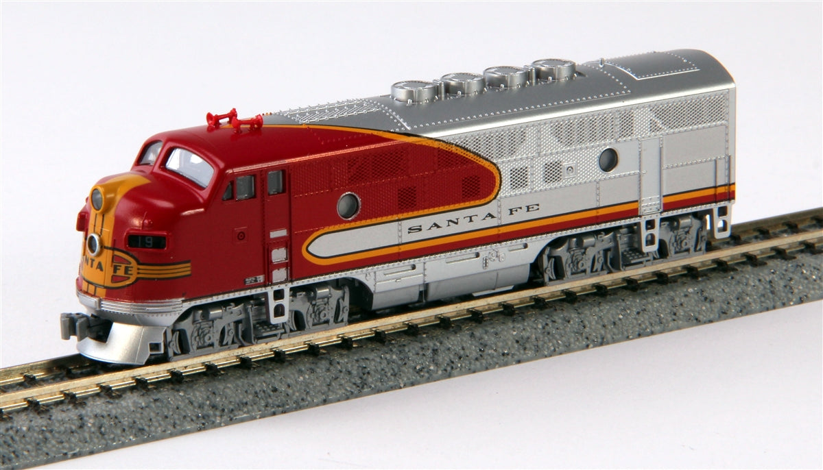 Vtg Santa Fe Diesel Locomotive #327 Trade Mark Modern Toys