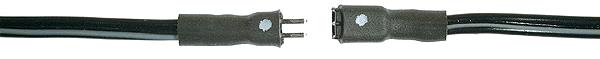 Miniatronics 50-001-02 2 Pin Micro Mini Connector with 12" Flexible Leads