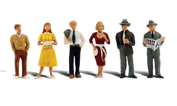Woodland Scenics A2763 O Scenic Accents Pedestrian People Figures (Set of 6)