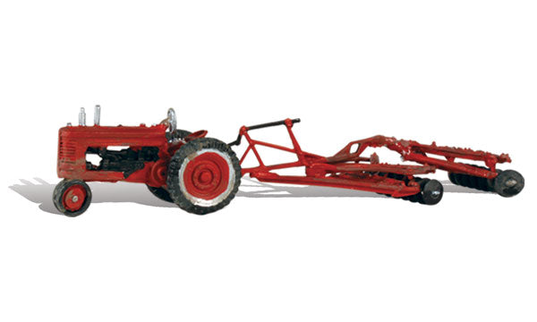 Woodland Scenics AS5564 HO AutoScenes Tractor & Disc (Pack of 3)