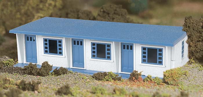 Bachmann 45616 O Scale Plasticville USA White & Blue Motel Classic Building Kit