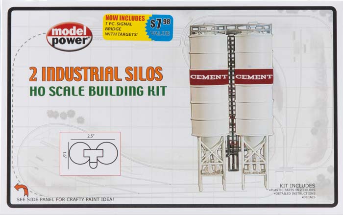 Model Power 186 HO Industrial Silos/2pc