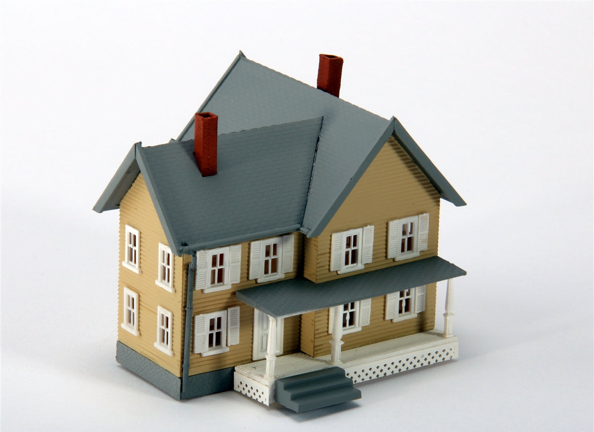 Model Power 2614 N Jackson's House Built-Up Buildings Lighted w/ 2 Figures