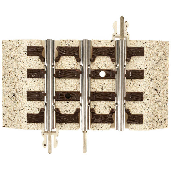 Atlas 1001052 O 3-Rail Industrial Rail 1-3/4" Straight Roadbed Track (Pack of 4)