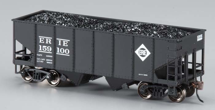 Bachmann 19508 HO Erie 55-Ton Outside-Braced Hopper w/Load #159100