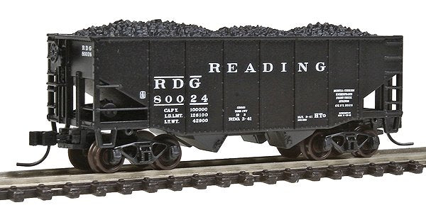 Atlas 41348 N RDG 55-Ton 2-Bay Fishbelly Hopper #80024