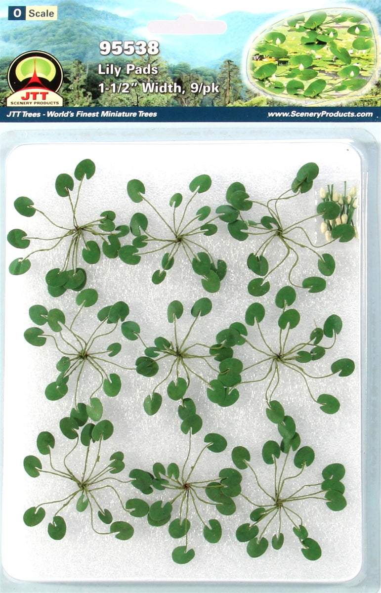 JTT Scenery Products 95538 O 1-1/2'' Lily Pads (Pack of 9)