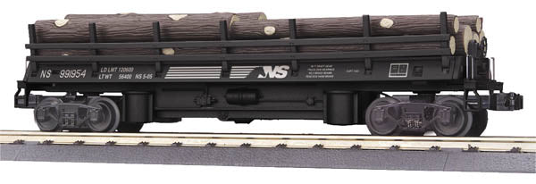 MTH 30-79356 O Norfolk Southern Operating Log Dump Car #991954