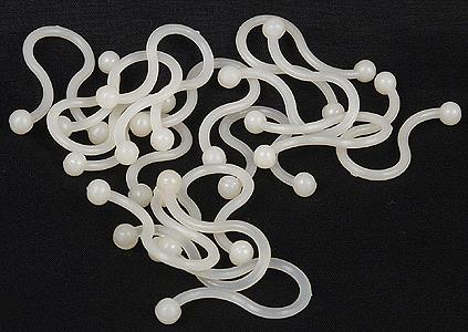 Itty Bitty Lines 1221 1/2'' Inside Dia. Nylon Wire Twist Locks (Pack of 15)