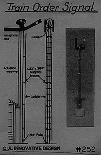 JL Innovative Design 252 HO Scale Non-Operating Train Order Signal Kit