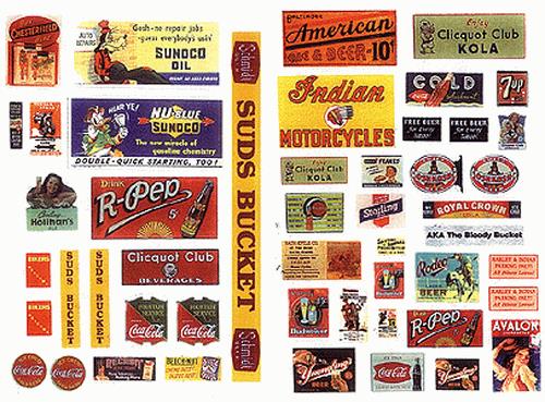 JL Innovative Design 362 HO Roadhouse Tavern Signs 1940-50 (49)