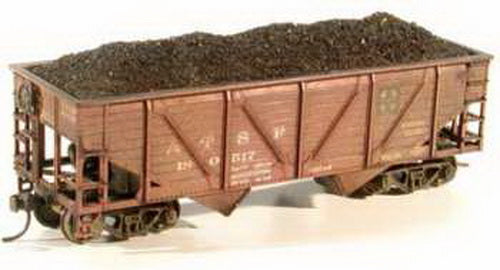 Chooch Enterprises 70571 HO Coal Loads for Athearn 34' Hoppers 6-Piece Set