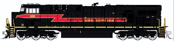 Fox Valley Models 70268 N IAIS GE AS44AC Diesel Locomotive Standard DC #504