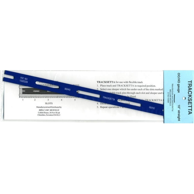 Peco OOT10 HO Tracksetta Track Laying Template - 10" 25.4cm Straight