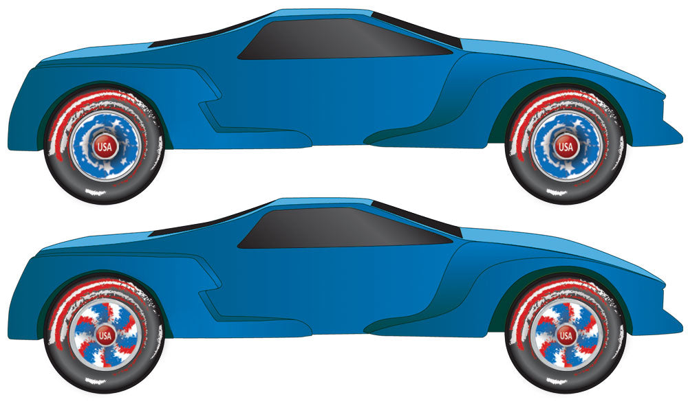 PineCar P4066 Pride Wheel Flare Rub-On Decals