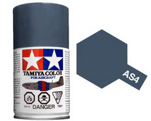Tamiya 86504 AS-4 Grey Violet Luftwaffe 100 ml Spray Paint Can
